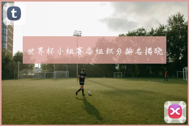 世界杯小组赛各组积分排名揭晓