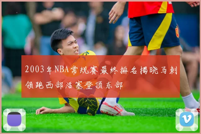 2003年NBA常规赛最终排名揭晓马刺领跑西部活塞登顶东部