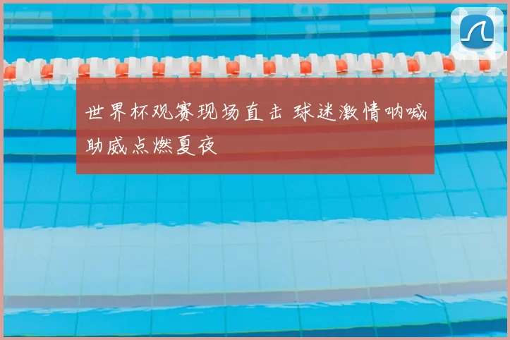 世界杯观赛现场直击 球迷激情呐喊助威点燃夏夜