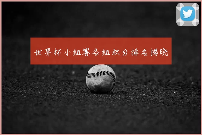 世界杯小组赛各组积分排名揭晓