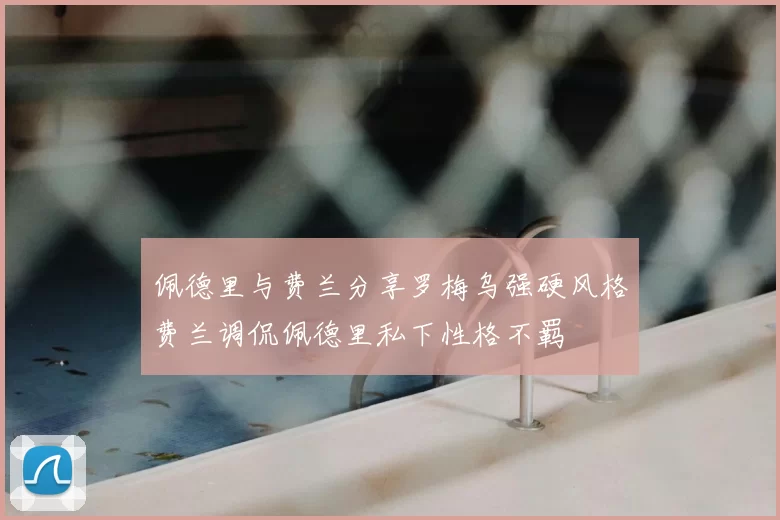 佩德里与费兰分享罗梅乌强硬风格费兰调侃佩德里私下性格不羁