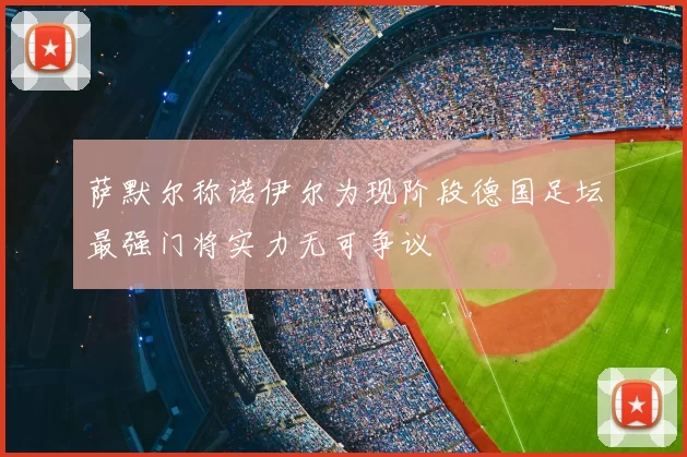 萨默尔称诺伊尔为现阶段德国足坛最强门将实力无可争议
