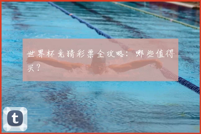 世界杯竞猜彩票全攻略:哪些值得买?